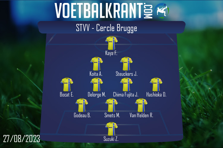 Opstelling STVV | STVV - Cercle Brugge (27/08/2023)