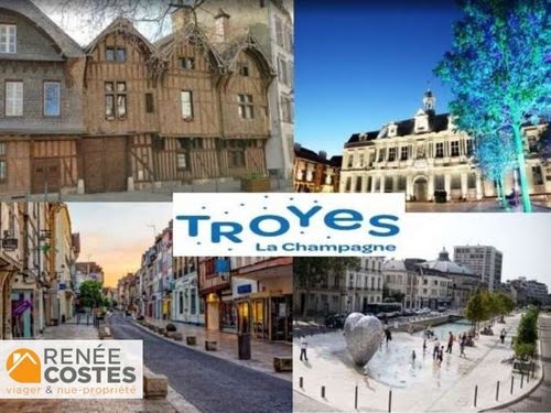 Vente viager 4 pièces 66 m² à Troyes (10000), 104 540 €