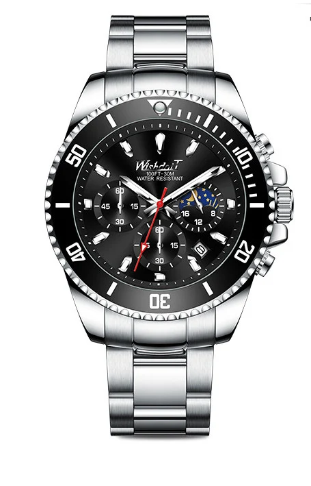 Men's Sports Watch Steel Band Luminous Calendar Waterproof Quartz New – Durable and stylish watch perfect for everyday w