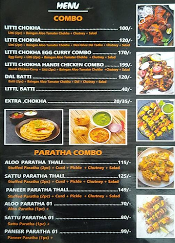 Litti Chokha menu 