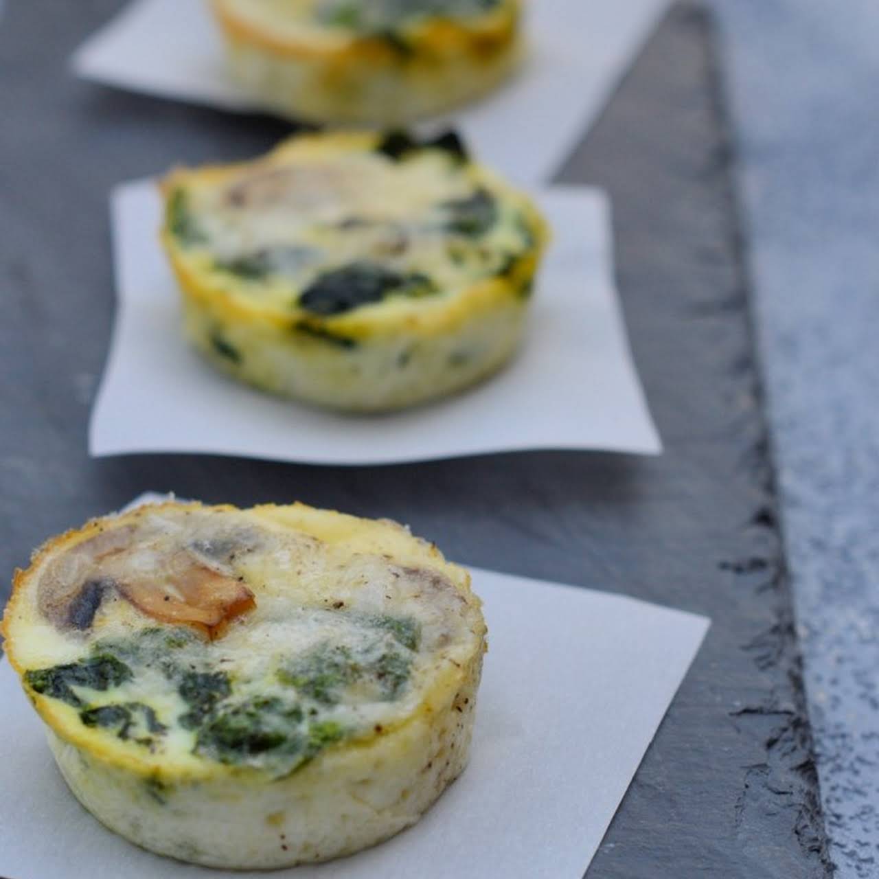 Spinach And Mushroom Mini Casseroles