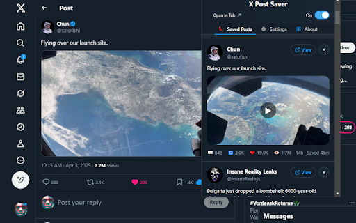 X Post Saver
