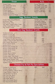 Chawla Restaurant menu 2