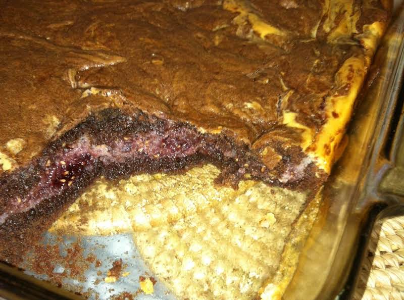 Raspberry Cream Cheese Brownies