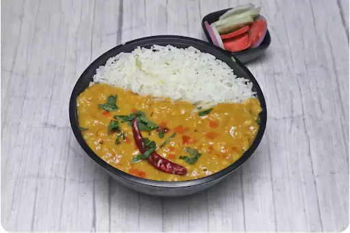 Mixed Dal Tadka Basmati Rice With Bharta