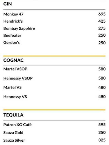 Roasta The Carribbean Lounge menu 