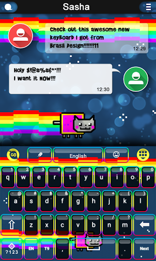 Nyan keyboard Cat theme