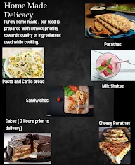 Homemade Food menu 1