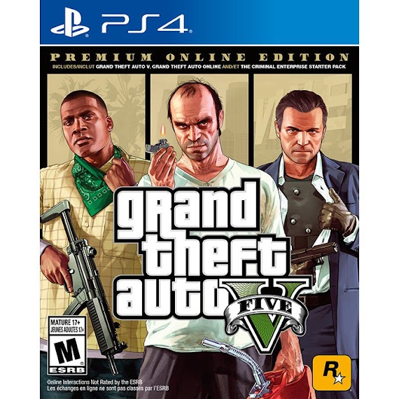 Đĩa Trò Chơi Ps4 Grand Theft Auto V Premium Edition