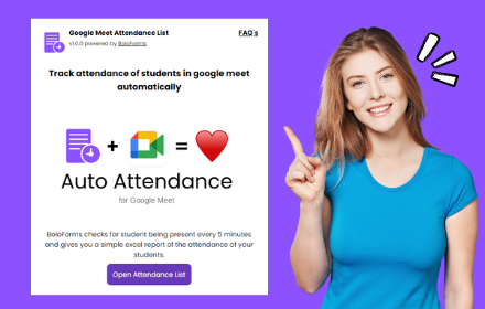 FREE Google Meet Attendance List Tracker small promo image