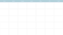 Minimal Monthly - Monthly Calendar item