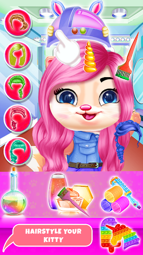 Screenshot Baby Cat Hair Salon - Pet Game