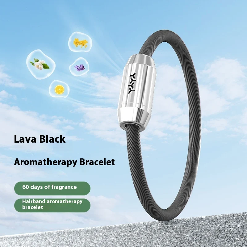Antistatische aromatherapie armband voor buiten met negatieve ionen. Geniet van de natuur met bescherming en ontspanning.
