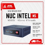 Máy Tính Để Bàn – Pos - Máy Server – Pc Mini Intel N5095 Gen 11Th, Ram 8Gb + Rom 256Gb