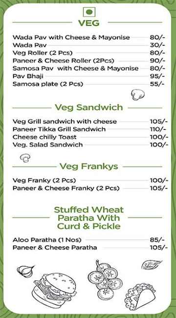 Quick Snacks menu 