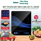 Bếp Từ Đơn, Bếp Điện Từ Cảm Ứng Mặt Kính Ceramic Siêu Bền Công Suất 2000W Tặng Kèm Nồi Lẩu , 8 Chế Độ Nấu Ăn, Truyền Nhiệt Nhanh Hẹn Giờ Tiết Kiệm Điện