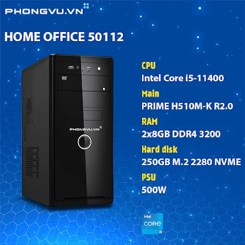 PC PV Home Office 50112 (i5-11400/2x8GB/250GB SSD/No OS)