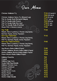 Kerala Kuisine menu 2