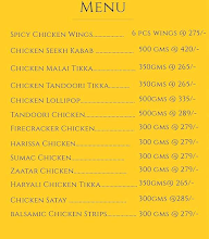 The Marinade Company menu 1