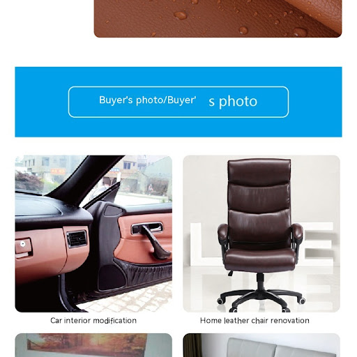 Title 14, Litchi Self-adhesive Leather Repair Patch for B...