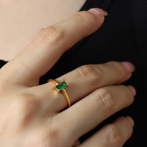 Title 5, French Romantic Retro Multi-code Zircon Ring fo...