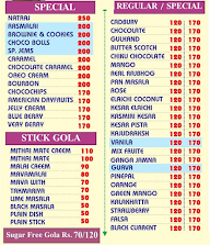 Natraj Golawala menu 1