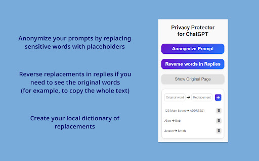Privacy Protector for ChatGPT