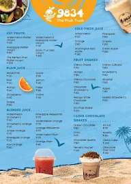 9834 The Fruit Truck menu 1