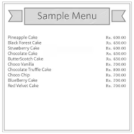 Akash Cake Heart menu 1