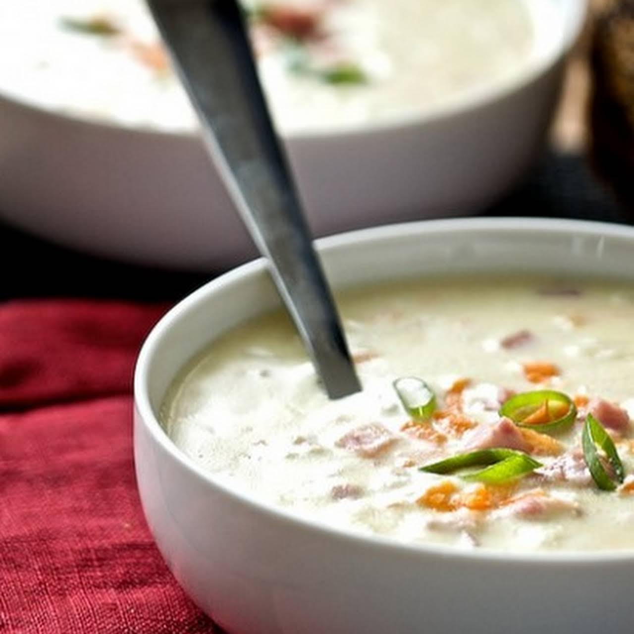 Creamy Ham and Rice Soup