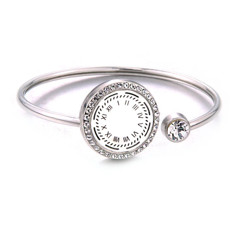 Pulsera Cadena de Amor Acero Inoxidable Aromaterapia Difusor de Aceites Esenciales Joya Relajante para Mujeres Diseño Elegante