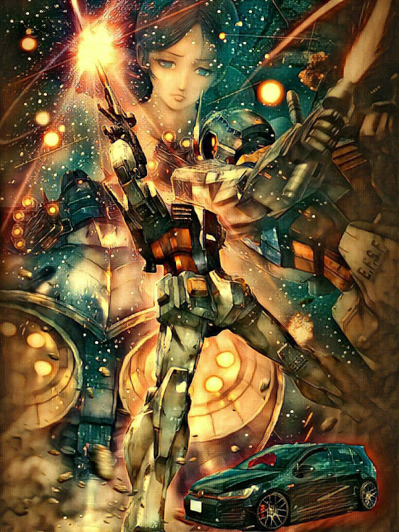 ミラのneoさんへ・ガンダムアートに関するカスタム事例の投稿画像4枚目