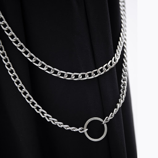 Title 6, Detachable double metal trouser chain, decorati...
