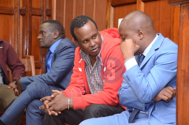 Kevin Kang'ethe rearraigned at Milimani Law Courts after he was arrested from his hideout in Ngong on February 14, 2024.