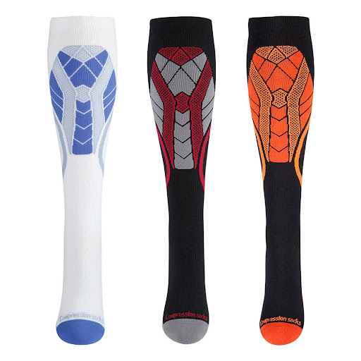 Title 6, Long Leg Compression Socks for Professional Out...