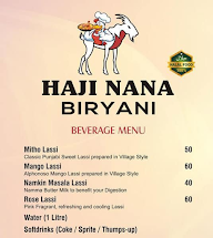 Haji Nana Biryani menu 1