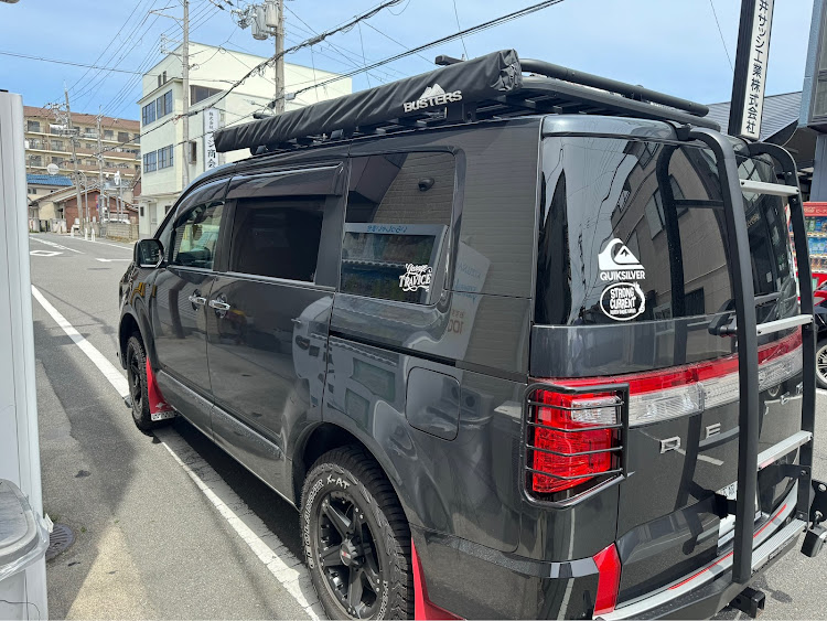 デリカD:5の#オートフラッグス・カーサイドタープ・日陰・夏に向けての準備・デリカd5に関するカスタム事例の投稿画像1枚目