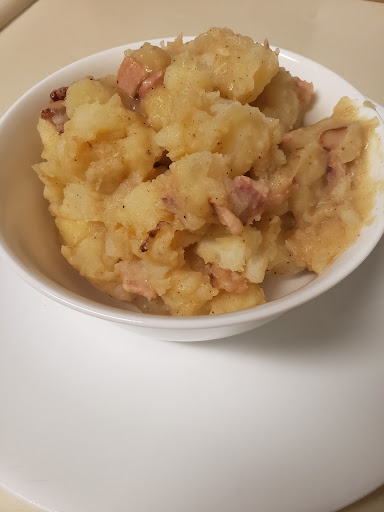 This is my version of my Mom's Hot German Potato Salad