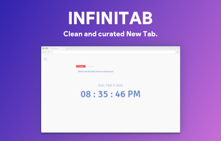 Infinitab – New Tab & Minimalist Dashboard small promo image