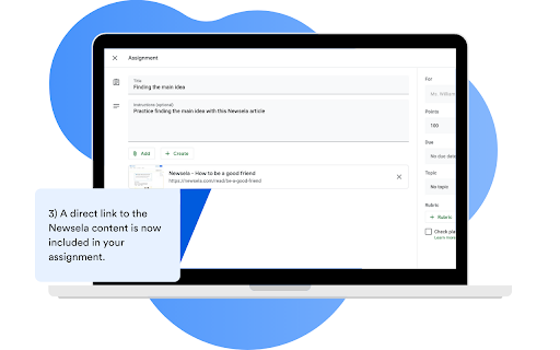 Newsela Google Classroom Extension