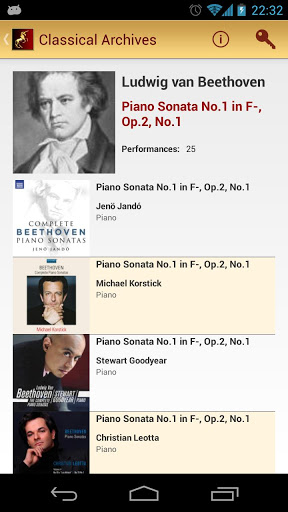 Screenshot Classical Archives