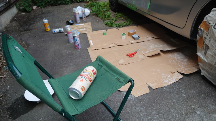 しゅんさんが投稿したekワゴン・B11W・パテ補修・メタリック塗装はムズい・ホルツ缶スプレーに関するカスタム事例の投稿画像9枚目