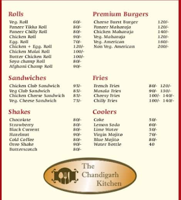 Chandigarh Kitchen menu 