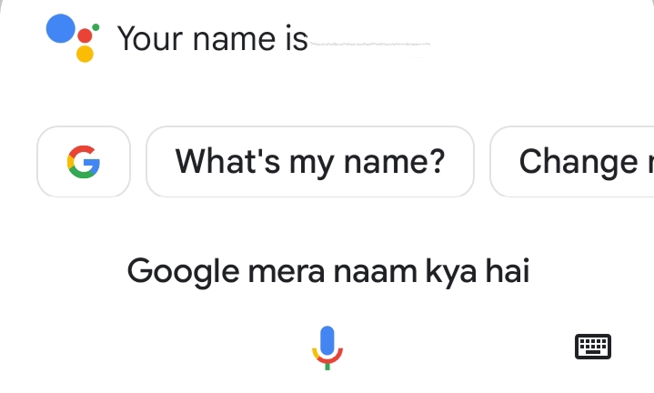 Google Mera Naam Kya Hai