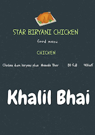 Star Biryani House menu 1