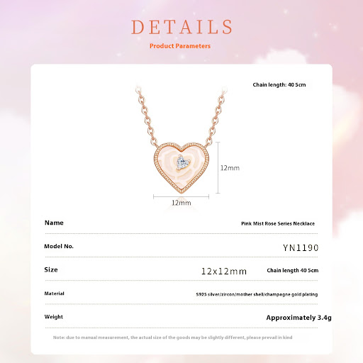 Title 3, S925 Sterling Silver Necklace, Light Luxury & S...