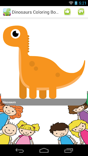 Cute Dinosaurs Coloring Book