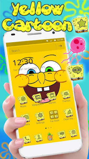 Cute Yellow Cartoon Theme