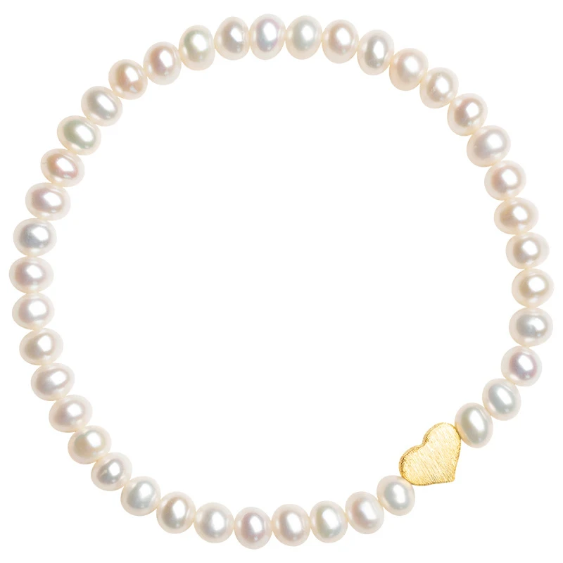 Damesarmband met natuurlijke zoetwaterparels Hoogwaardig sterling zilver Een tijdloos en elegant sieraad dat elke outfit verfraait. Perfect cadeau!