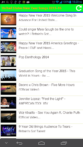 United States New Year Songs